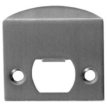 Emtek Solid Brass Extended Lip Strike with Screw Set Pewter