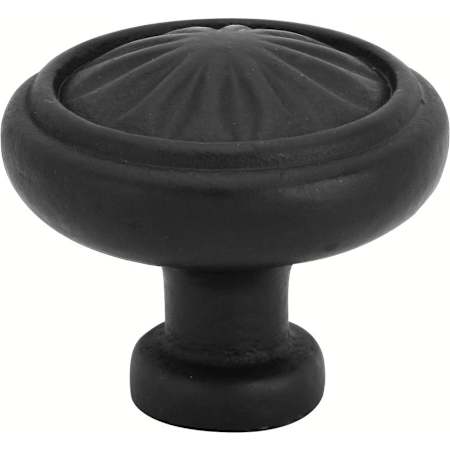 Emtek Tuscany Round 1-1/4 Inch Mushroom Cabinet Knob from the Tuscany Bronze Collection Flat Black