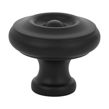 Emtek Waverly 1-1/4 Inch Mushroom Cabinet Knob Flat Black