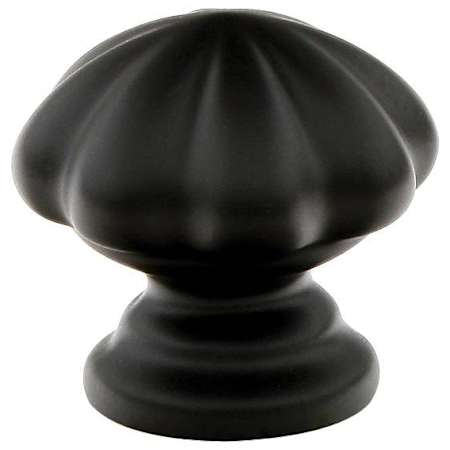 Emtek Melon 1-1/4 Inch Mushroom Cabinet Knob from the Traditional Collection - 10 Pack Flat Black