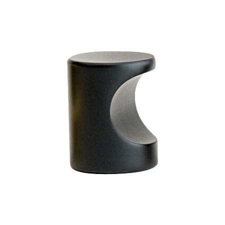 Emtek Finger Pull 7/8 Inch Cylindrical Cabinet Knob from the Contemporary Collection Flat Black