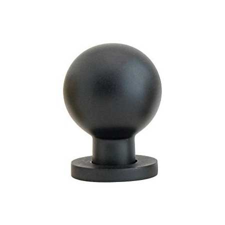 Emtek Globe 1-1/8 Inch Round Cabinet Knob from the Contemporary Collection Flat Black
