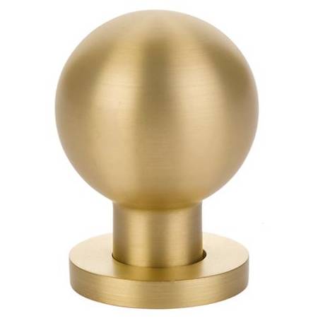 Emtek Globe 1-1/8 Inch Round Cabinet Knob from the Contemporary Collection Satin Brass