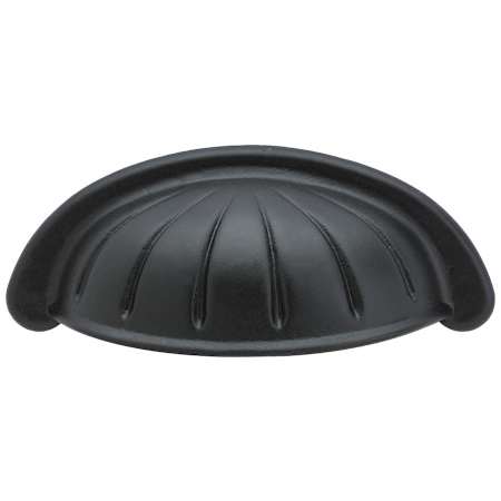 Emtek Tuscany 4 Inch Center to Center Cup Cabinet Pull from the Tuscany Bronze Collection Flat Black