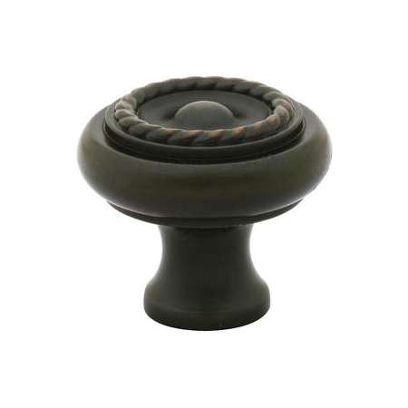 Emtek Rope 1-3/4 Inch Mushroom Cabinet Knob Oil Rubbed Bronze