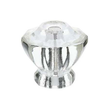 Emtek Astoria 1-1/2 Inch Mushroom Cabinet Knob from the Glass Collection Clear