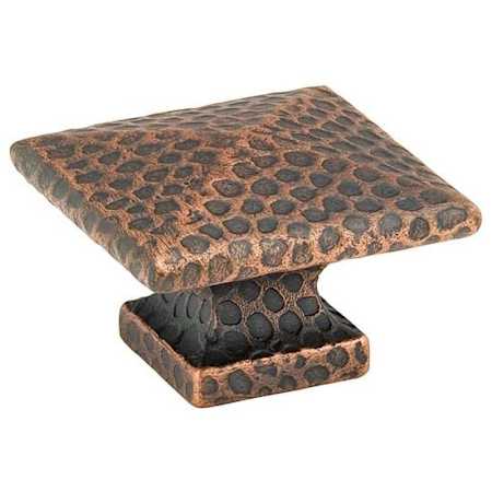 Emtek Dimpled 1-3/4 Inch Square Cabinet Knob from the Arts & Crafts Collection - 25 Pack Oil Rubbed Bronze