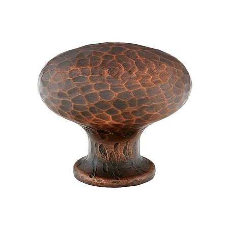 Emtek Round Dimpled 1-3/4 Inch Mushroom Cabinet Knob Oil Rubbed Bronze