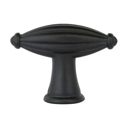 Emtek Tuscany Fluted 1-3/4 Inch Bar Cabinet Knob from the Tuscany Bronze Collection Flat Black
