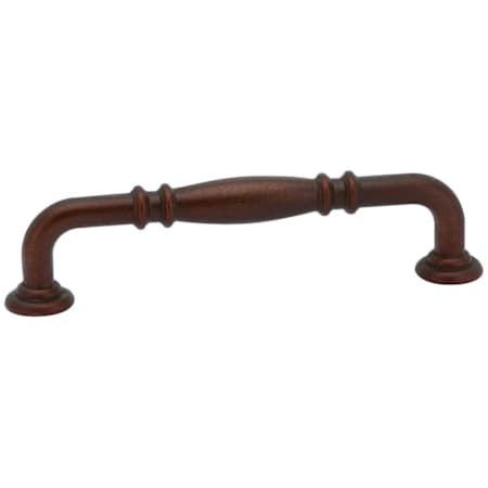 Emtek Tuscany Ribbed 6 Inch Center to Center Handle Cabinet Pull from the Tuscany Bronze Collection Deep Burgundy