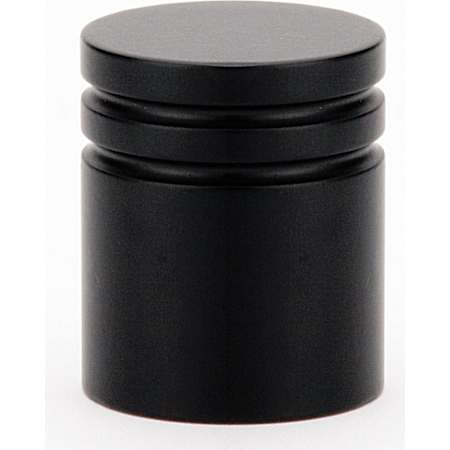 Emtek Metric 1 Inch Cylindrical Cabinet Knob from the Contemporary Collection Flat Black
