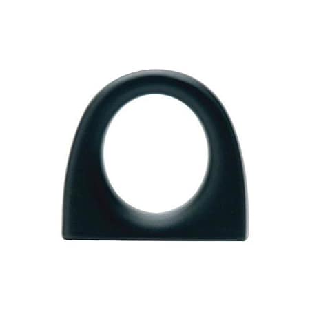 Emtek Ring 1 Inch Center to Center Finger Cabinet Pull Flat Black