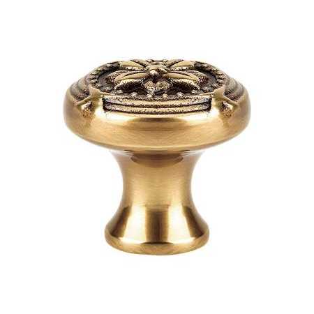 Emtek Ribbon And Reed 1-1/4 Inch Mushroom Cabinet Knob French Antique