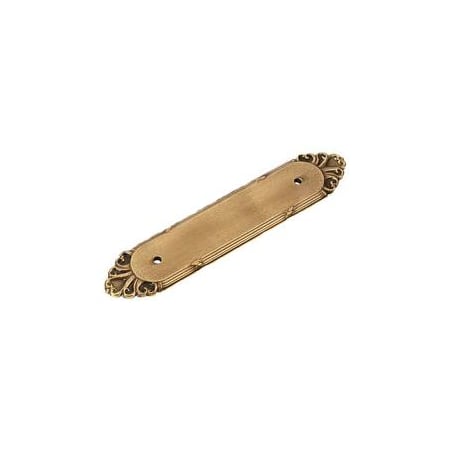 Emtek Ribbon & Reed 4 Inch Cabinet Pull Backplate French Antique