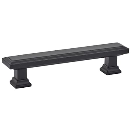 Emtek Geometric Rectangular 3-1/2 Inch Center to Center Bar Cabinet Pull from the Geometric Collection - Pack of 25 Flat Black