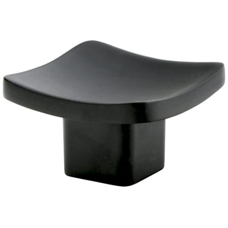 Emtek Basin 1-1/4 Inch Square Cabinet Knob from the Mid Century Modern Collection - 10 Pack Flat Black