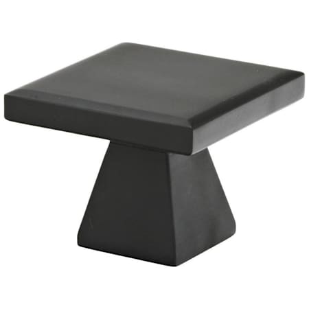 Emtek Podium 1-1/4 Inch Square Cabinet Knob Flat Black