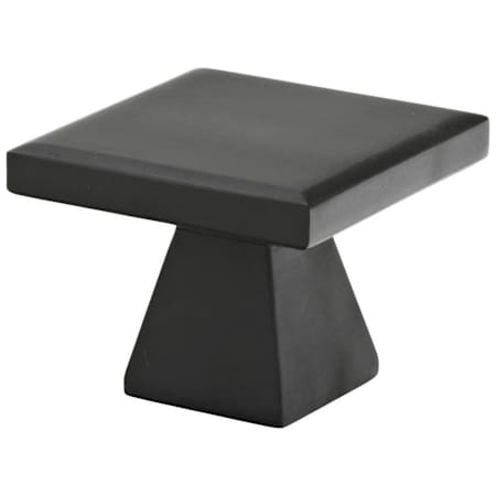 Emtek Podium 1-3/4 Inch Square Cabinet Knob from the Mid Century Modern Collection - 10 Pack Flat Black