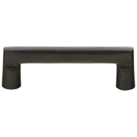 Emtek Sandcast Rail 6 Inch Center to Center Handle Cabinet Pull from the Sandcast Bronze Collection - 25 Pack Flat Black