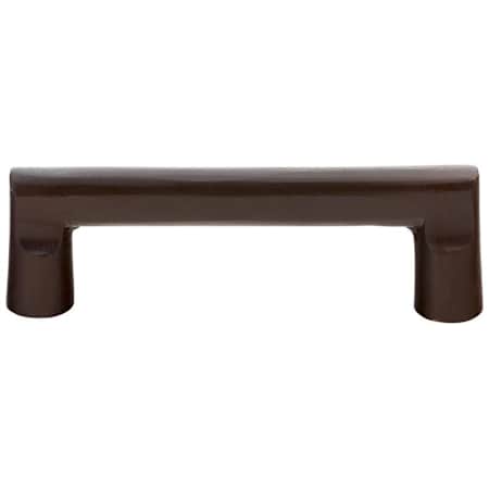 Emtek Sandcast Rail 10 Inch Center to Center Handle Cabinet Pull from the Sandcast Bronze Collection Deep Burgundy