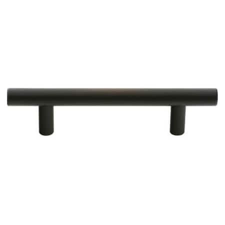 Emtek Bar 4 Inch Center to Center Cabinet Pull from the Contemporary Collection - 10 Pack Oil Rubbed Bronze