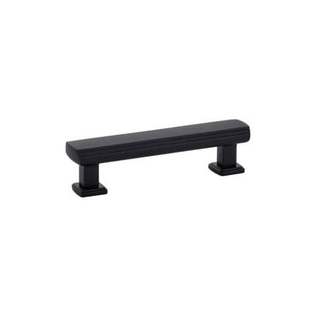 Emtek Art Deco 4 Inch Center to Center Bar Cabinet Pull Flat Black