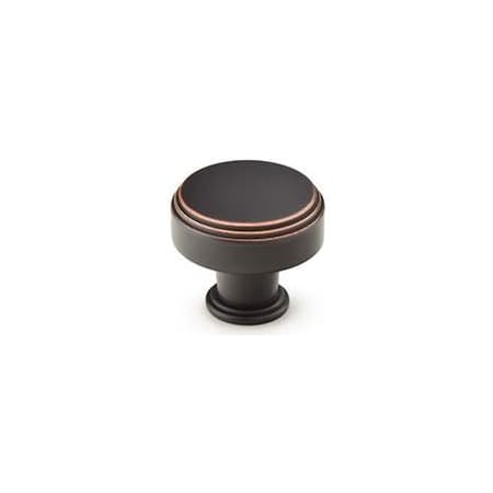 Emtek Newport 1-1/4 Inch Mushroom Cabinet Knob from the Art Deco Collection - 10 Pack Oil Rubbed Bronze