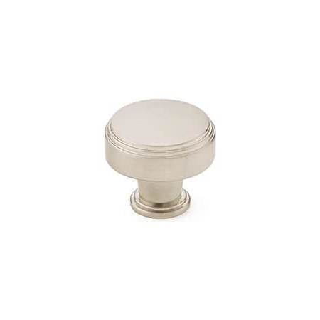 Emtek Newport 1-1/4 Inch Mushroom Cabinet Knob from the Art Deco Collection - 10 Pack Satin Nickel