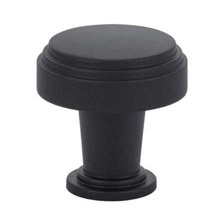 Emtek Newport 1-5/8 Inch Mushroom Cabinet Knob from the Art Deco Collection Flat Black