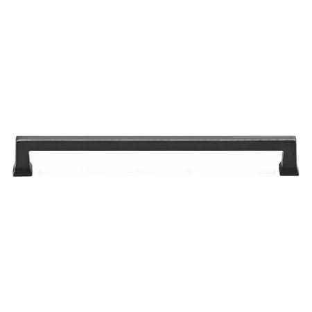 Emtek Alexander 18 Inch Center to Center Handle Appliance Pull from the Art Deco Collection Flat Black