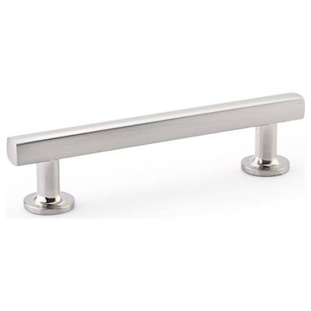 Emtek Freestone 6 Inch Center to Center Bar Cabinet Pull from the Urban Modern Collection Satin Nickel