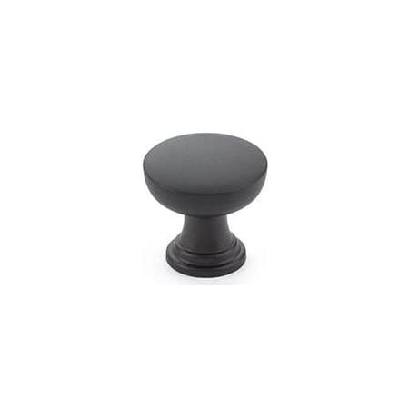 Emtek Overland 1-1/4 Inch Mushroom Cabinet Knob from the Transitional Heritage Collection Flat Black