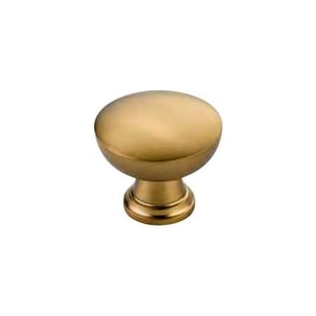 Emtek Overland 1-1/4 Inch Mushroom Cabinet Knob from the Transitional Heritage Collection Satin Brass