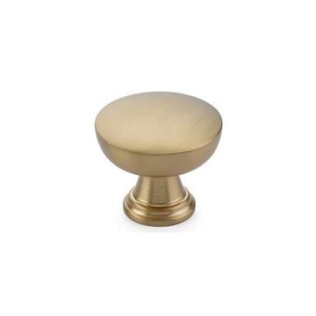 Emtek Overland 1-3/4 Inch Mushroom Cabinet Knob from the Transitional Heritage Collection Satin Brass