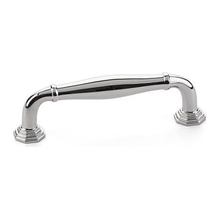 Emtek Blythe 3-1/2 Inch Center to Center Handle Cabinet Pull from the Transitional Heritage Collection Polished Nickel