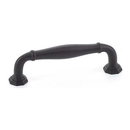 Emtek Blythe 3-1/2 Inch Center to Center Handle Cabinet Pull from the Transitional Heritage Collection Flat Black