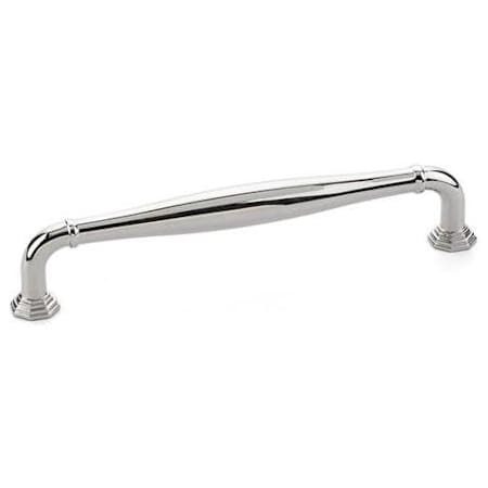 Emtek Blythe 6 Inch Center to Center Handle Cabinet Pull from the Transitional Heritage Collection Polished Nickel