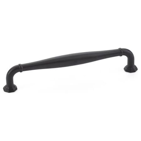 Emtek Blythe 6 Inch Center to Center Handle Cabinet Pull from the Transitional Heritage Collection Flat Black