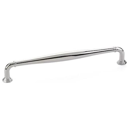 Emtek Blythe 8 Inch Center to Center Handle Cabinet Pull from the Transitional Heritage Collection Polished Nickel
