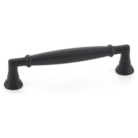 Emtek Westwood 4 Inch Center to Center Handle Cabinet Pull from the Transitional Heritage Collection Flat Black