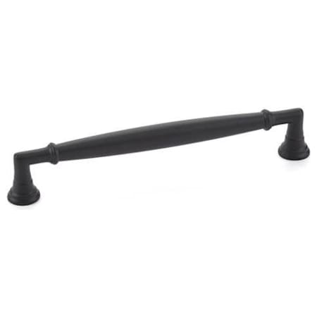 Emtek Westwood 6 Inch Center to Center Handle Cabinet Pull from the Transitional Heritage Collection Flat Black