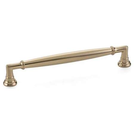 Emtek Westwood 6 Inch Center to Center Handle Cabinet Pull from the Transitional Heritage Collection Satin Brass