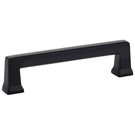 Emtek Alexander 12 Inch Center to Center Handle Cabinet Pull from the Art Deco Collection Flat Black