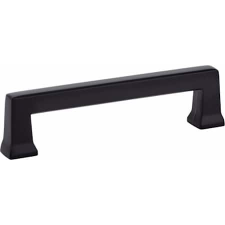 Emtek Alexander 5 Inch Center to Center Handle Cabinet Pull from the Art Deco Collection Flat Black