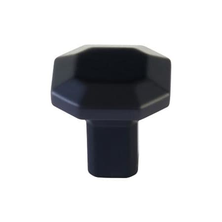 Emtek Riviera 1-1/4 Inch Geometric Cabinet Knob from the Hollywood Regency Collection Flat Black