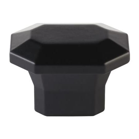 Emtek Riviera 2 Inch Geometric Cabinet Knob from the Hollywood Regency Collection Flat Black