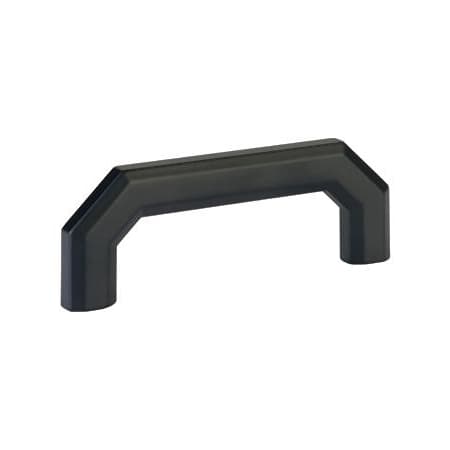 Emtek Riviera 3-1/2 Inch Center to Center Handle Cabinet Pull from the Hollywood Regency Collection Flat Black