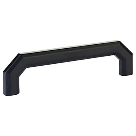 Emtek Riviera 5 Inch Center to Center Handle Cabinet Pull from the Hollywood Regency Collection Flat Black