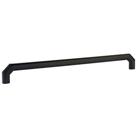 Emtek Riviera 12 Inch Center to Center Handle Cabinet Pull from the Hollywood Regency Collection Flat Black