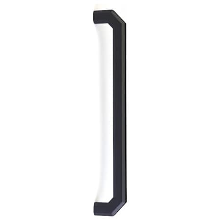Emtek Riviera 12 Inch Center to Center Handle Appliance Pull from the Hollywood Regency Collection Flat Black